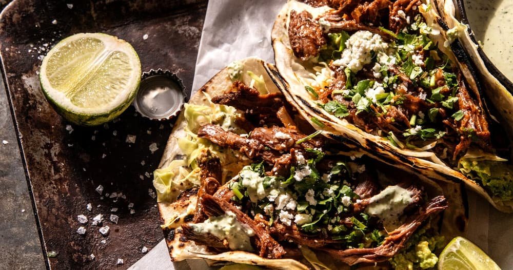 Crockpot Chuck Roast Tinga Tacos.