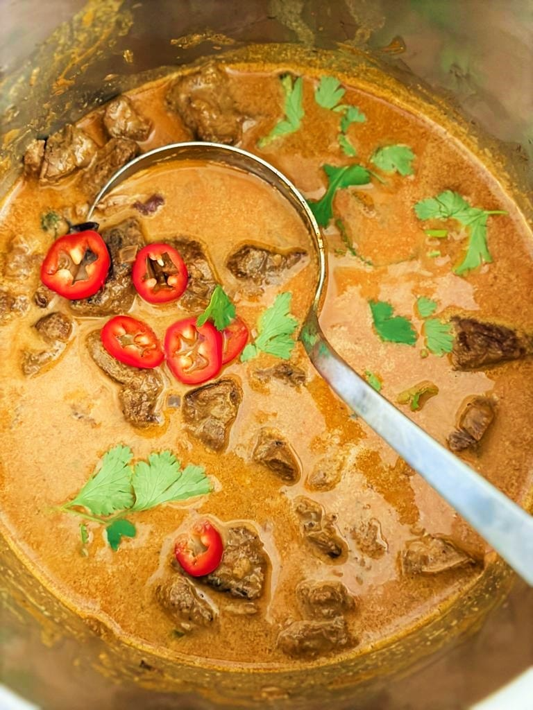 Instant Pot Beef Curry with Coconut Milk