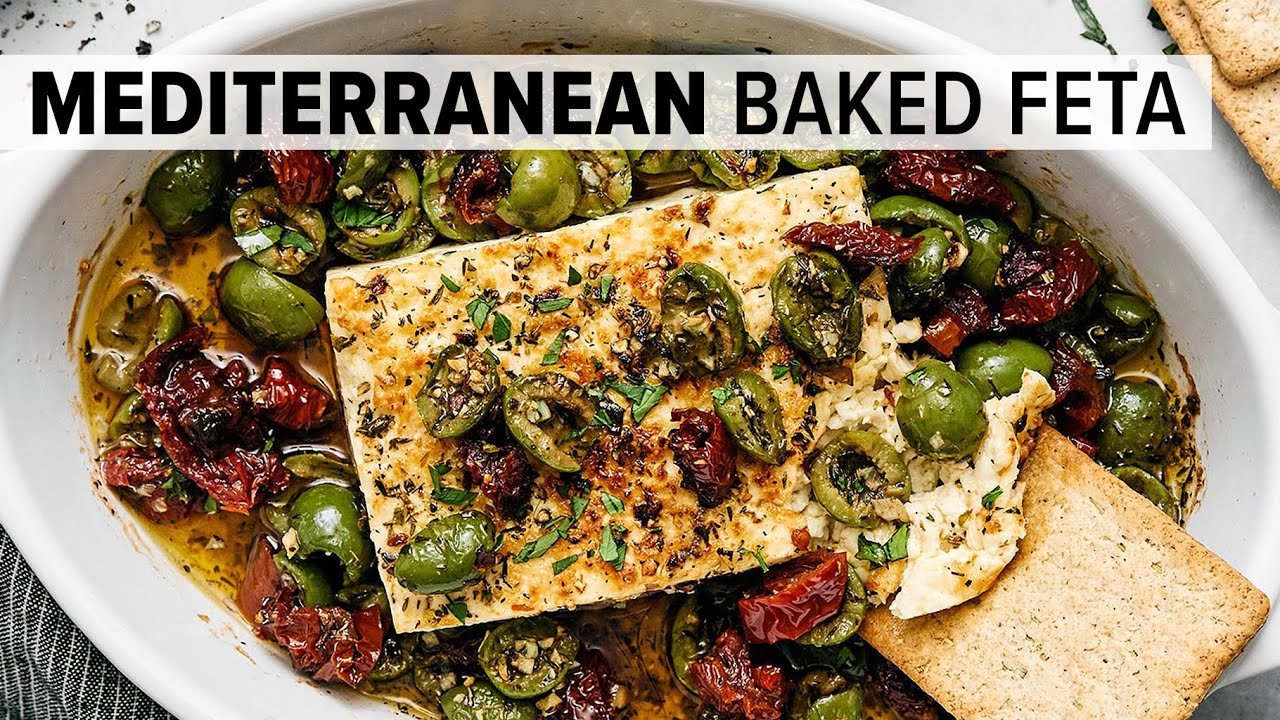 Hot Baked Feta Cheese Dip with Honey  Simple Recipe
